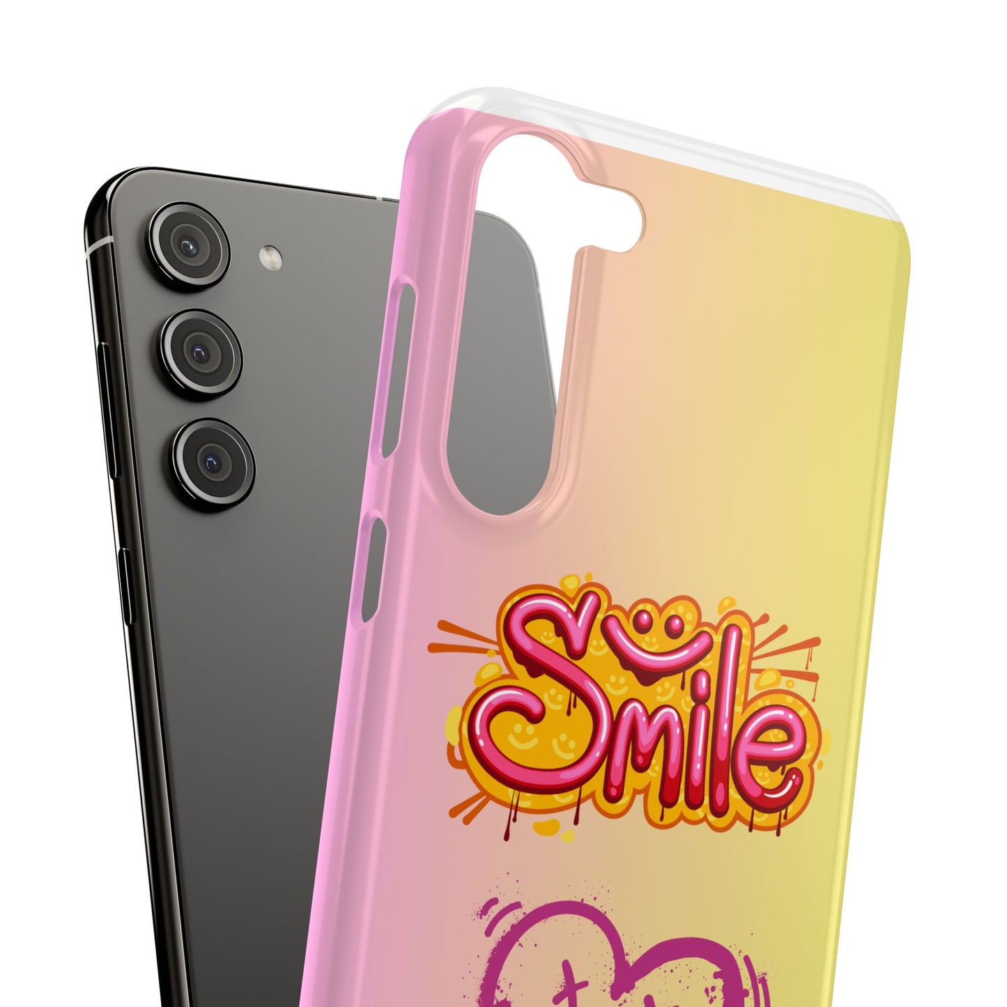 Phone Case with Smile Inscription