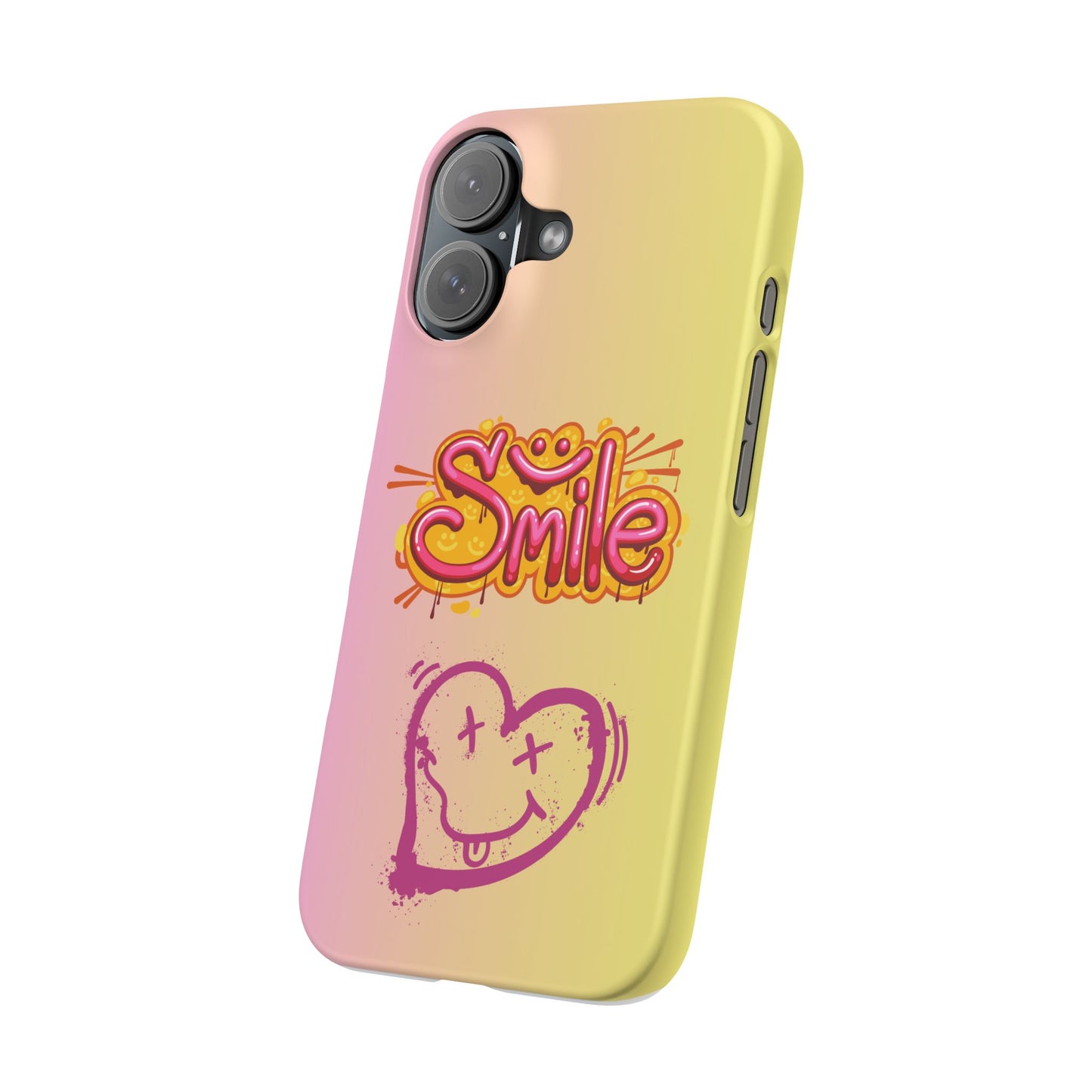 Phone Case with Smile Inscription