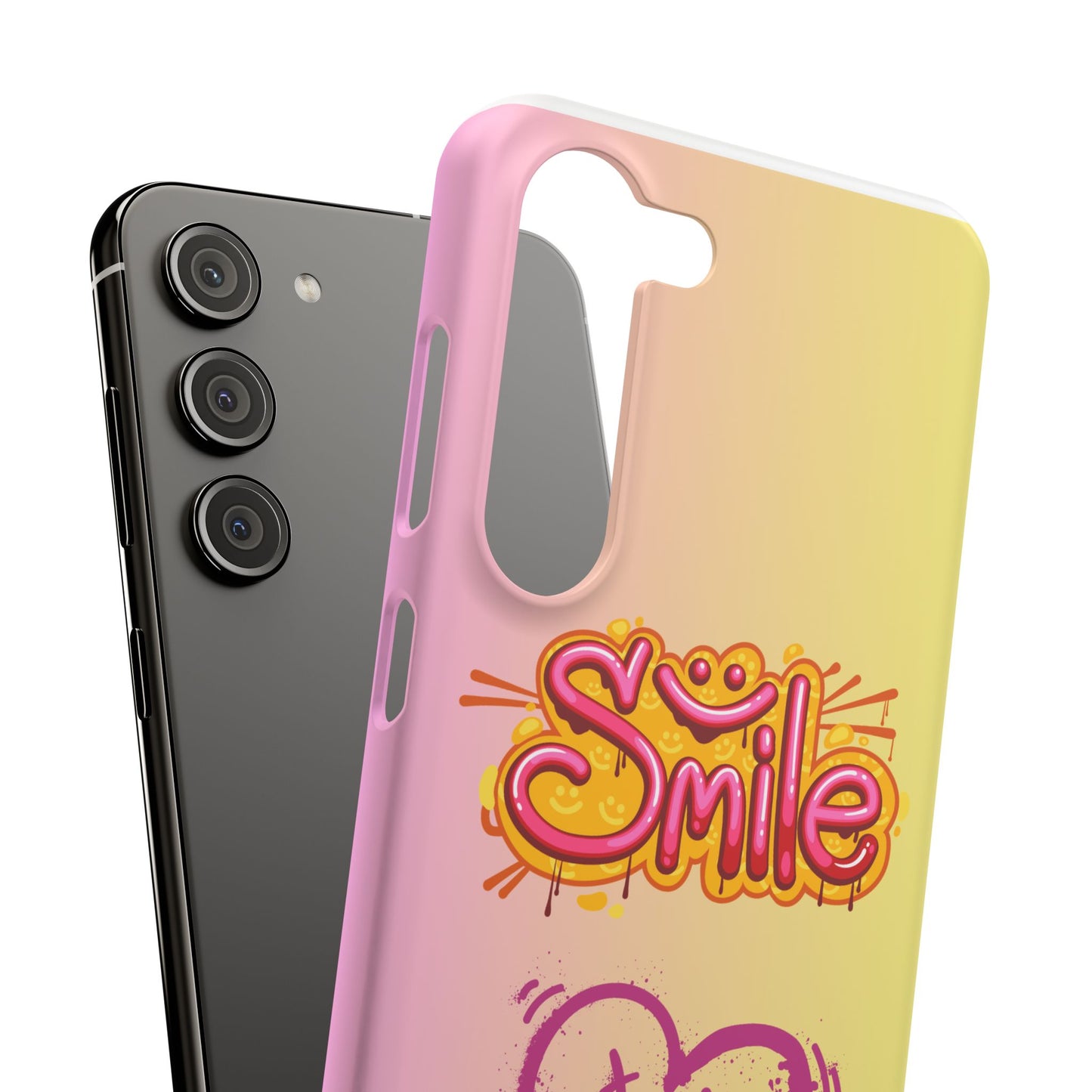 Phone Case with Smile Inscription