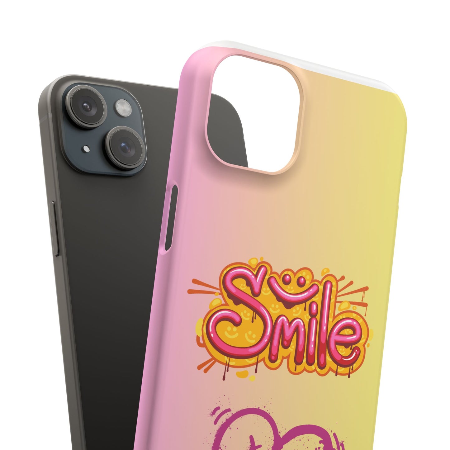 Phone Case with Smile Inscription