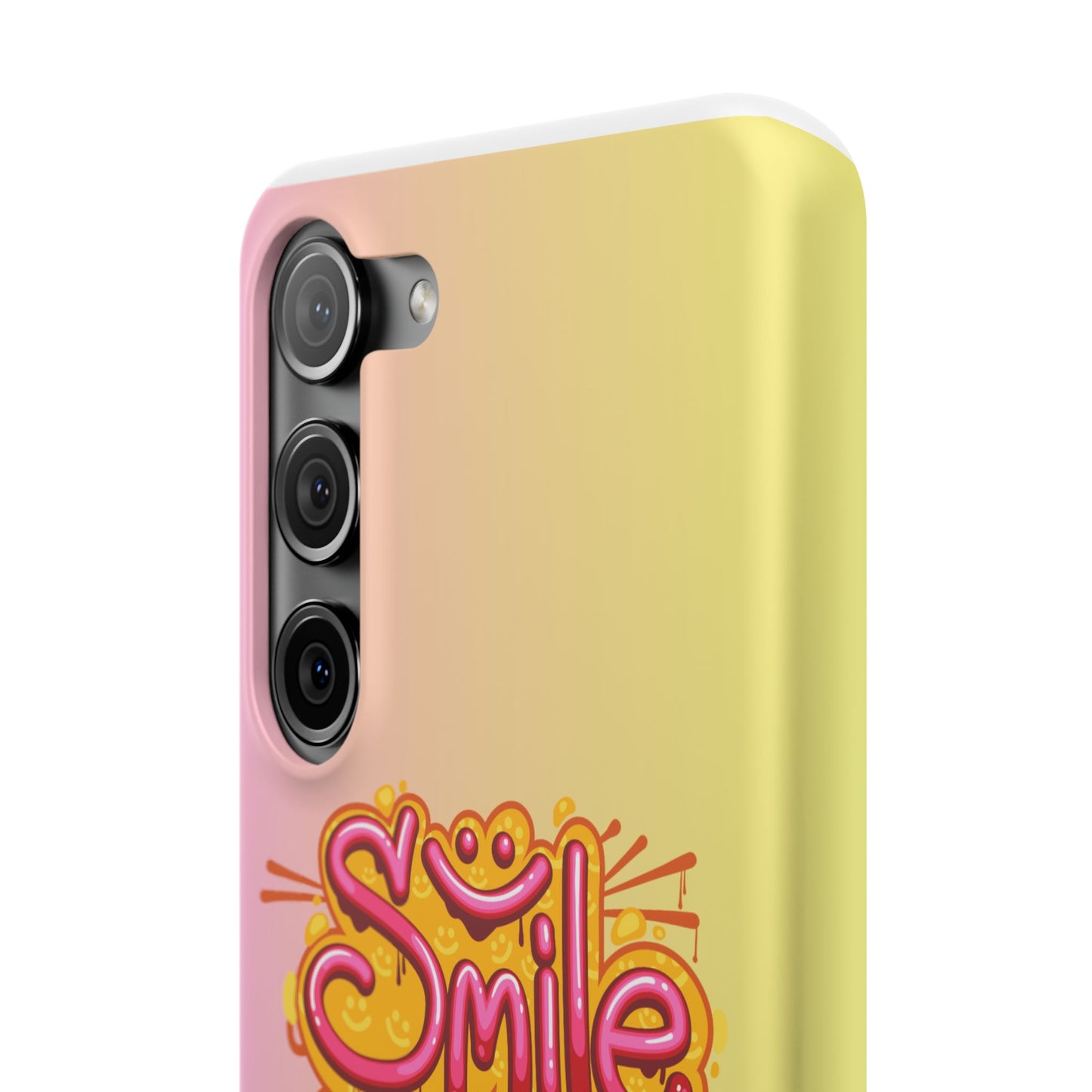 Phone Case with Smile Inscription