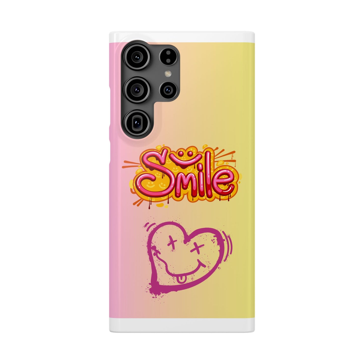 Phone Case with Smile Inscription