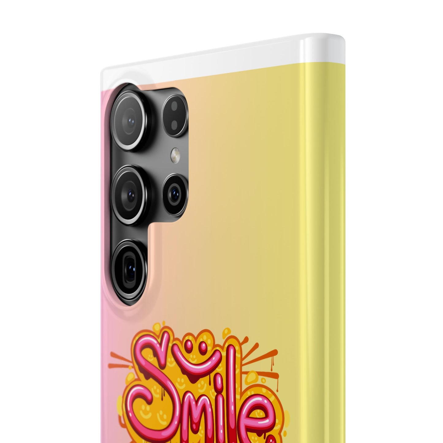 Phone Case with Smile Inscription