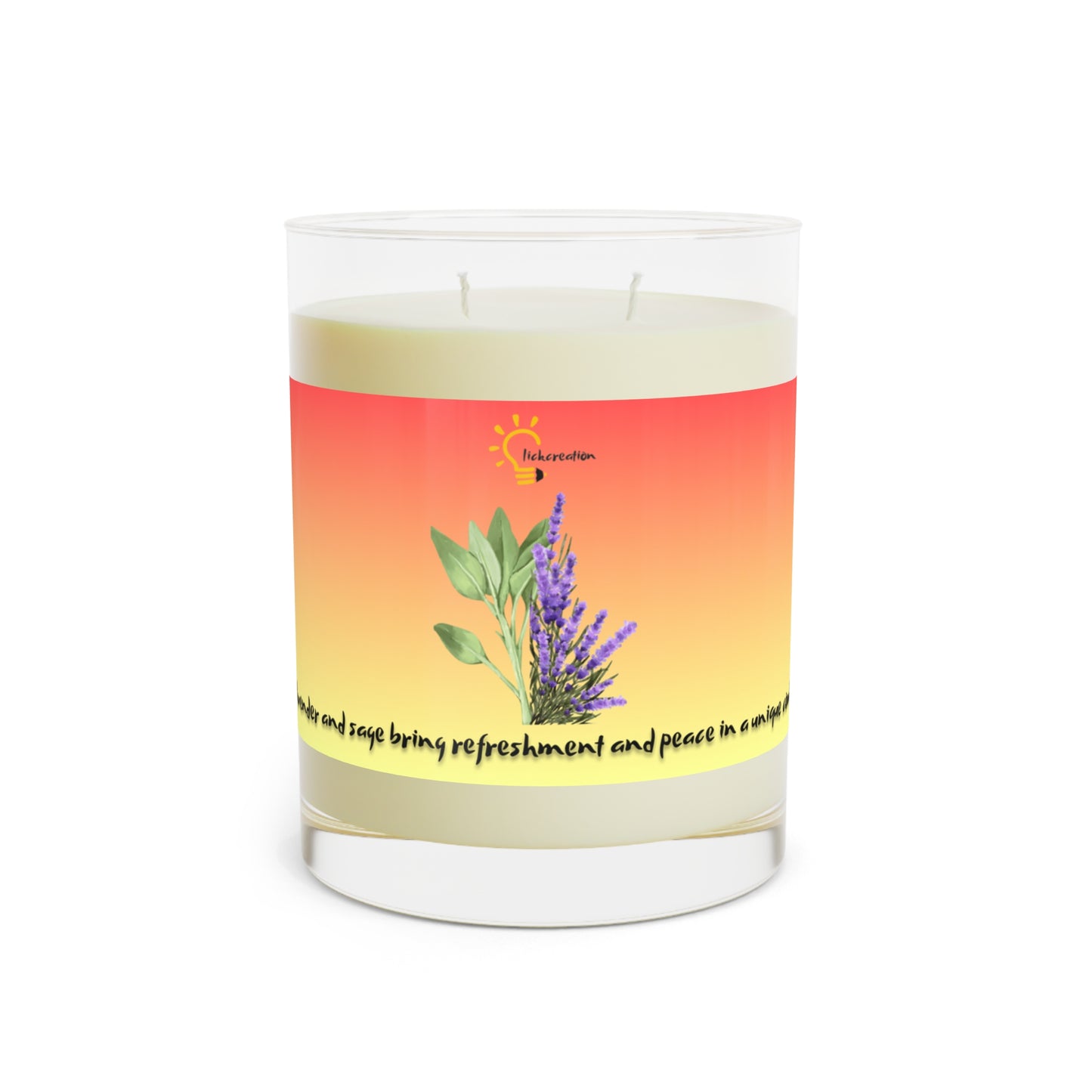 Scented Candle - Lavender Sage Glass