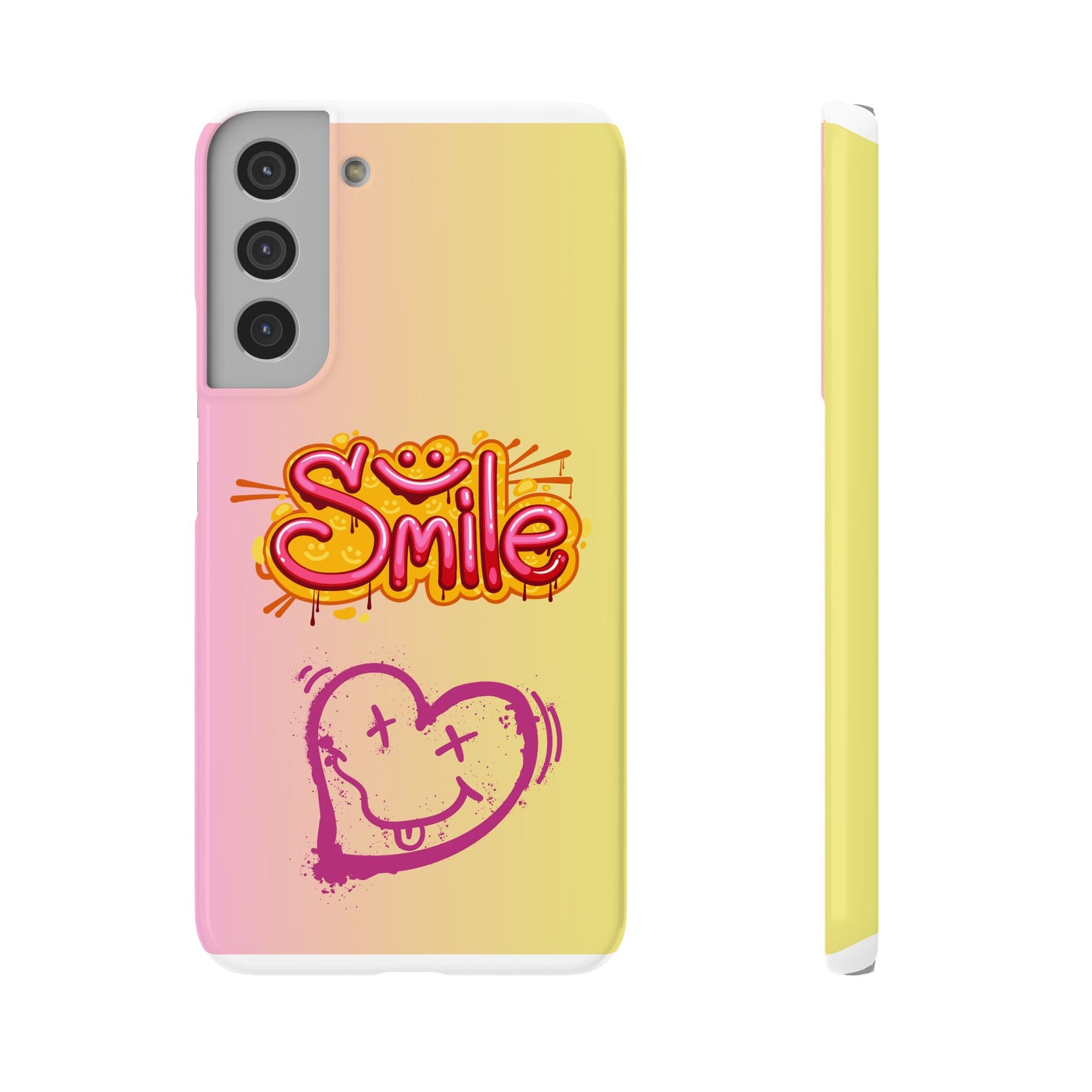 Phone Case with Smile Inscription