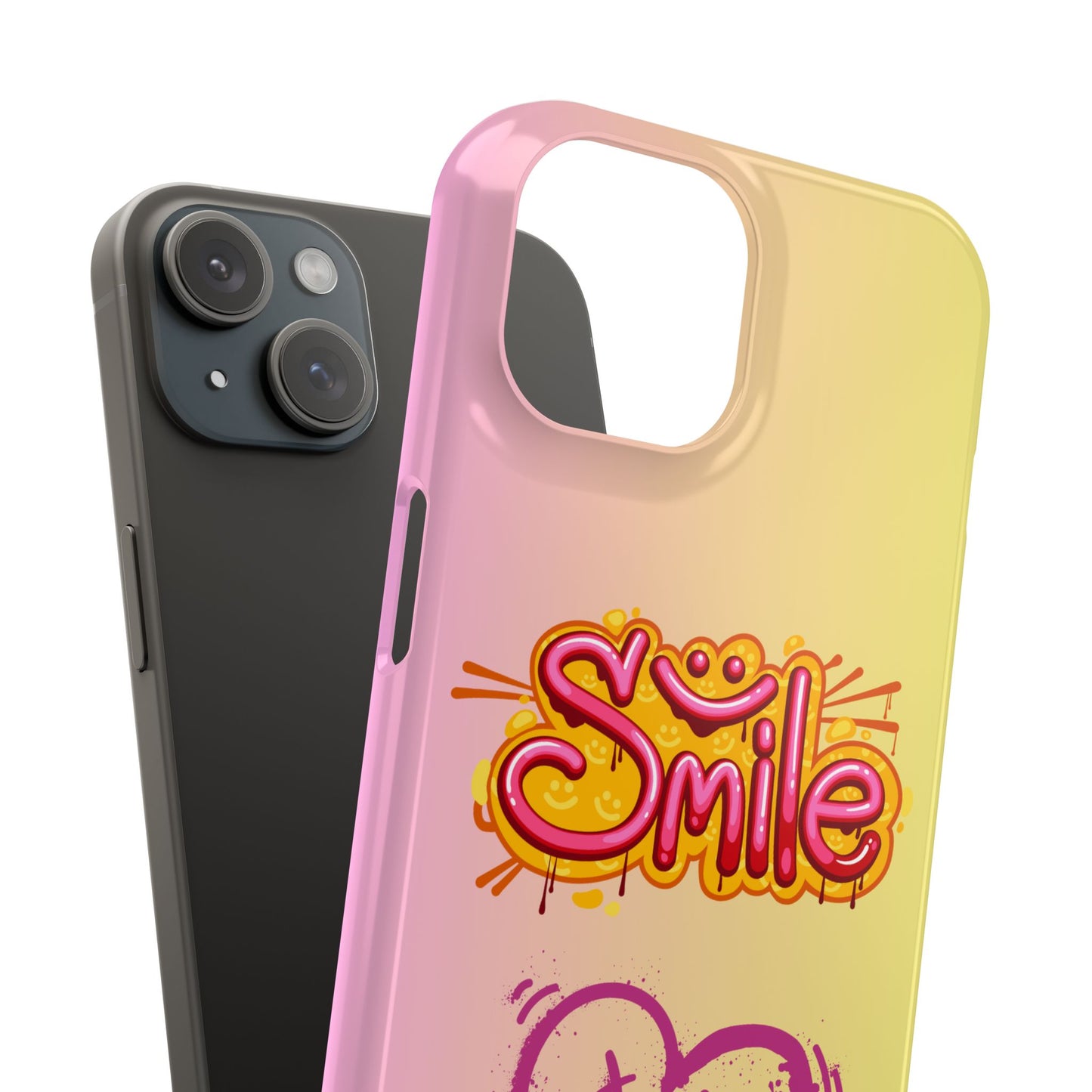 Phone Case with Smile Inscription