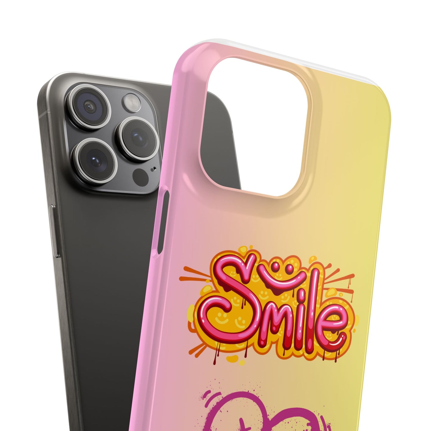 Phone Case with Smile Inscription