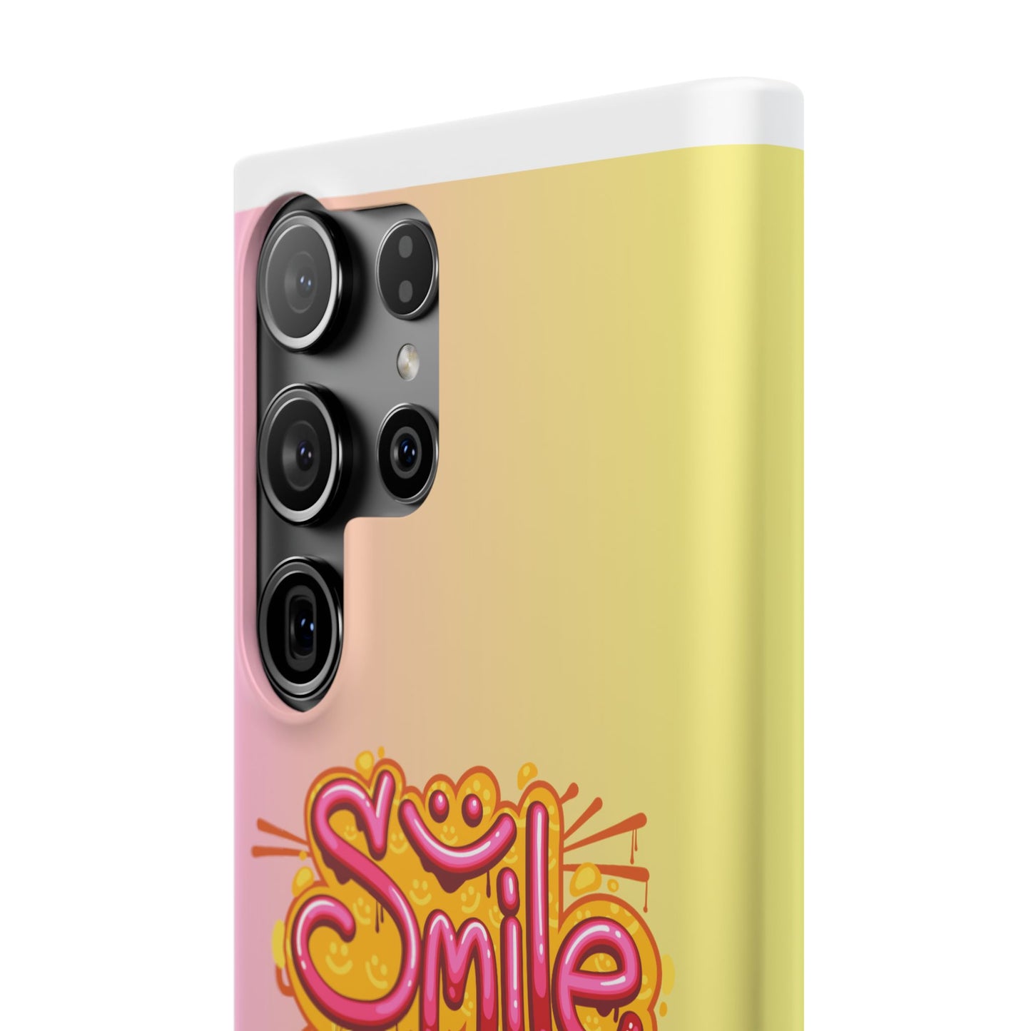 Phone Case with Smile Inscription