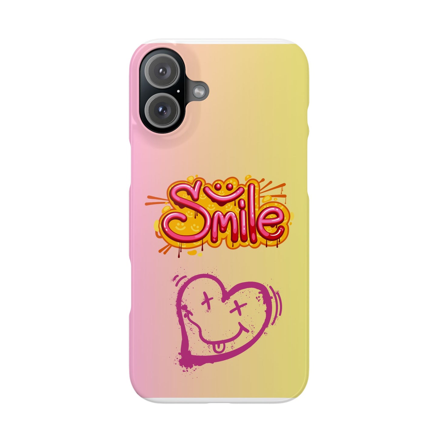 Phone Case with Smile Inscription