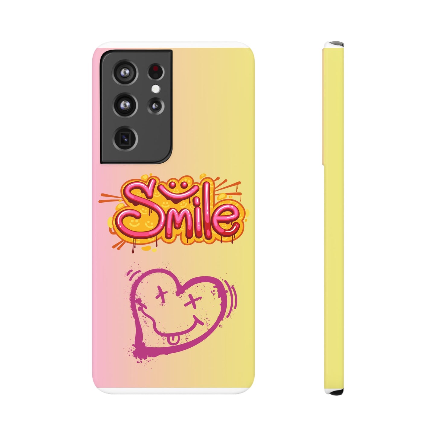 Phone Case with Smile Inscription