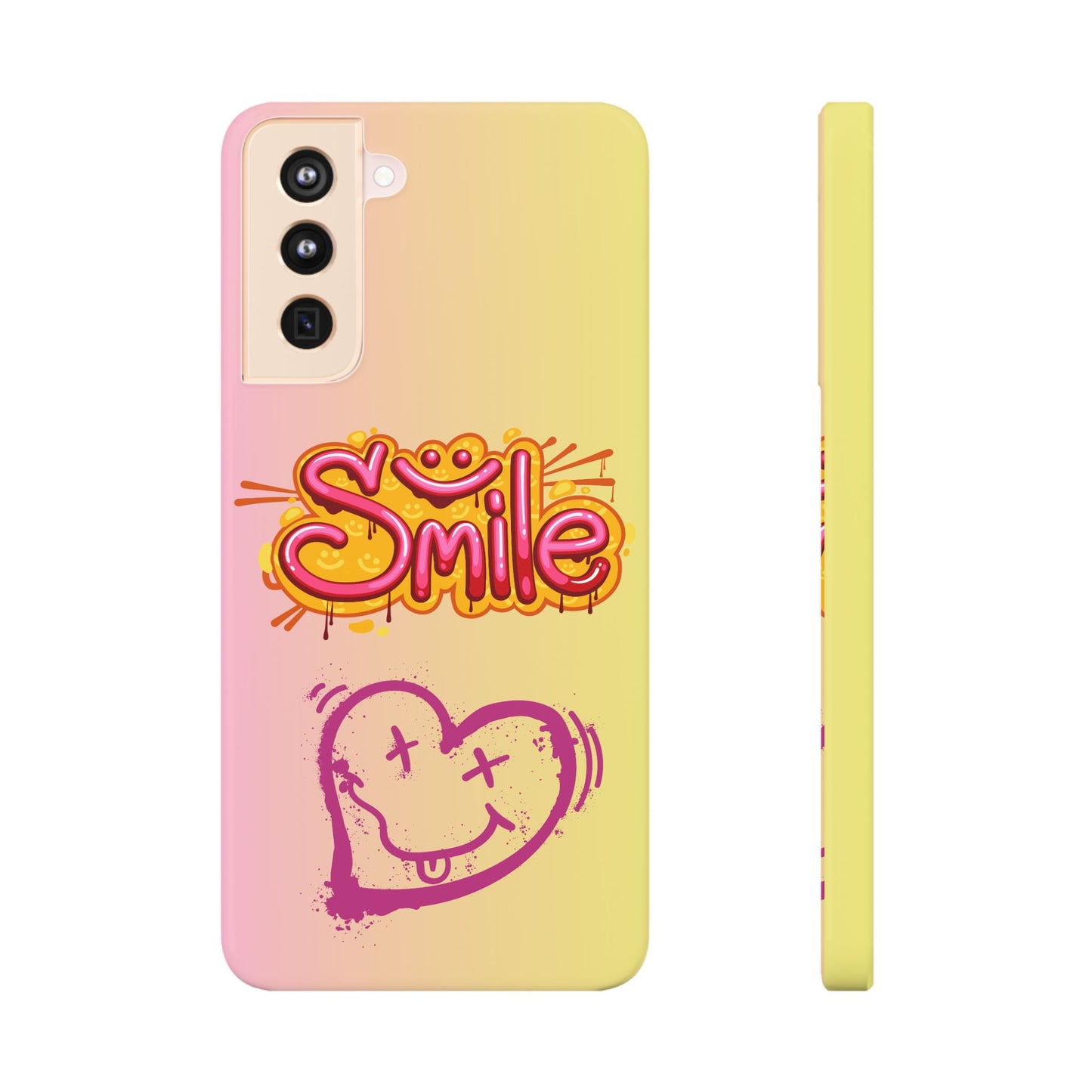 Phone Case with Smile Inscription