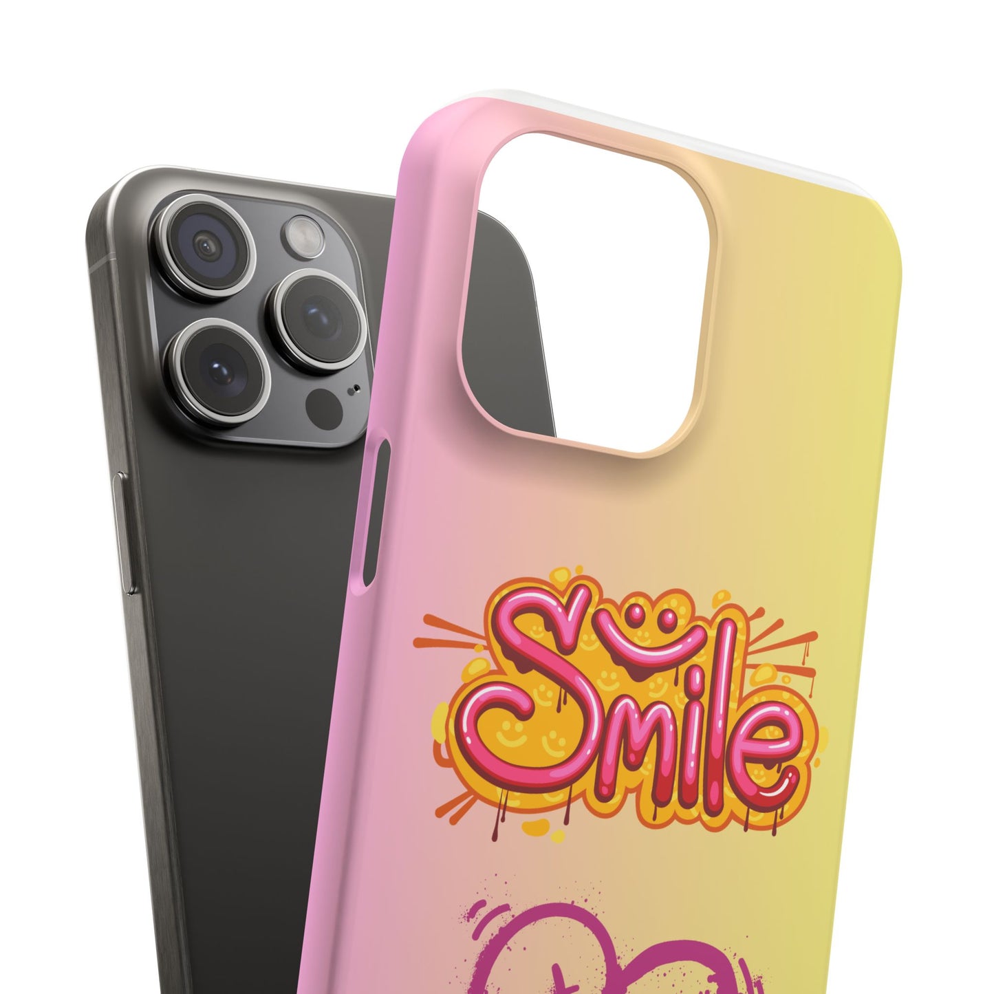 Phone Case with Smile Inscription