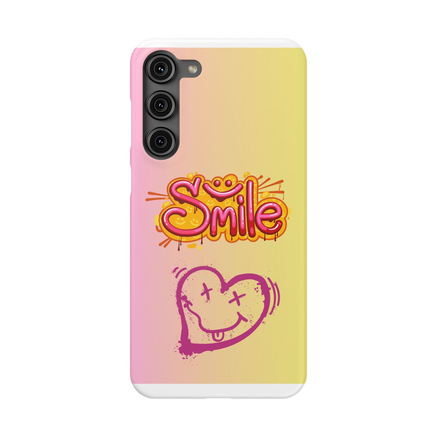 Phone Case with Smile Inscription