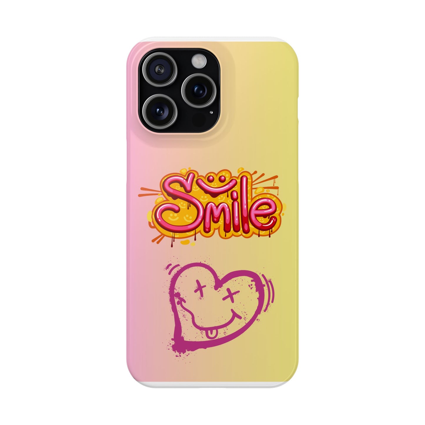 Phone Case with Smile Inscription