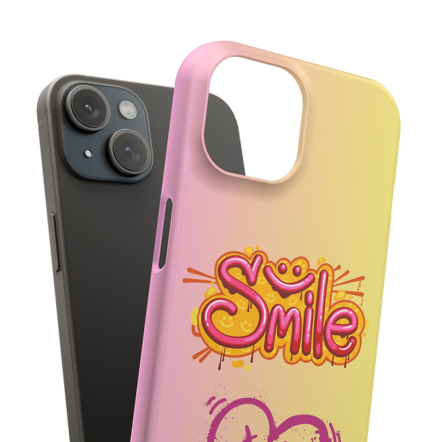 Phone Case with Smile Inscription