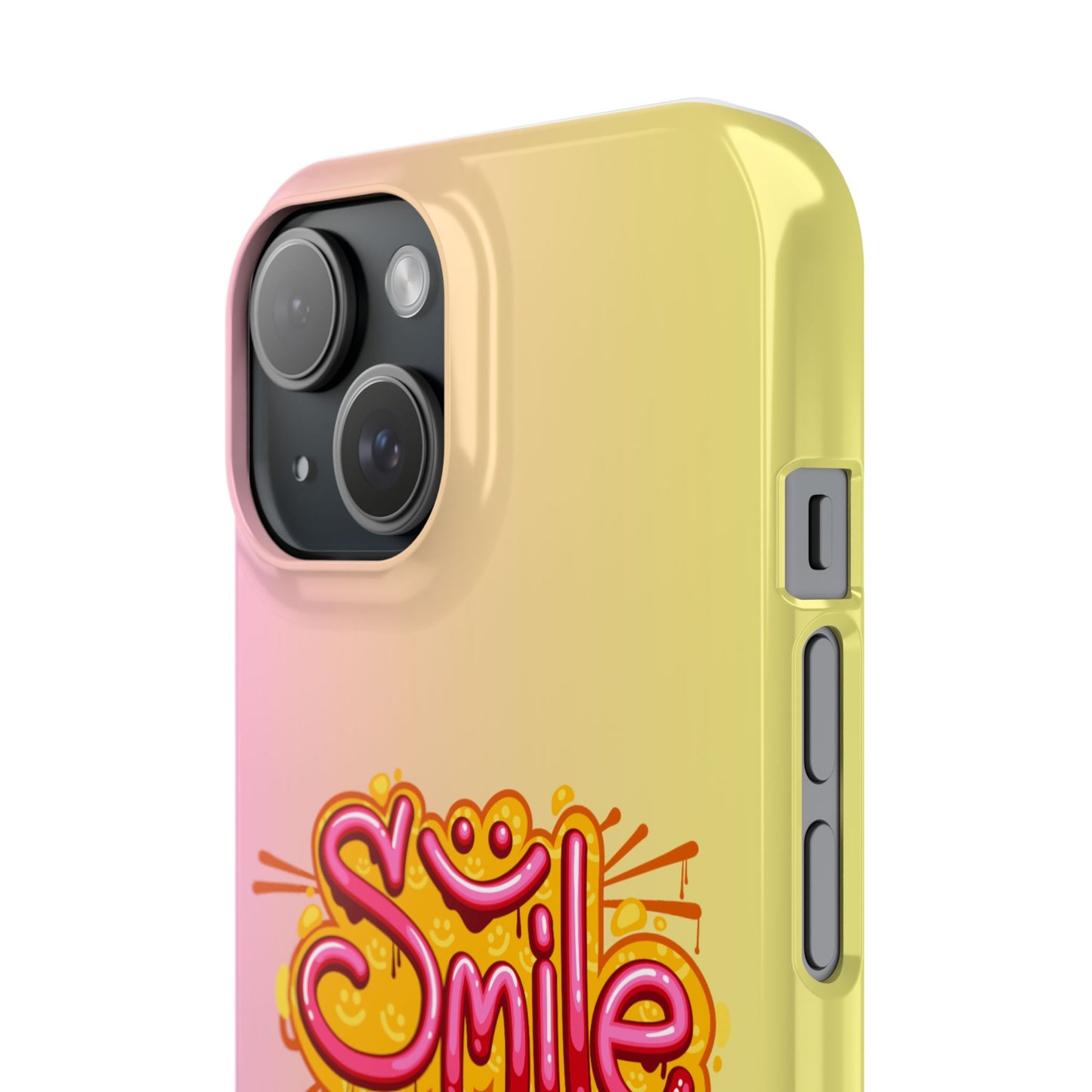 Phone Case with Smile Inscription