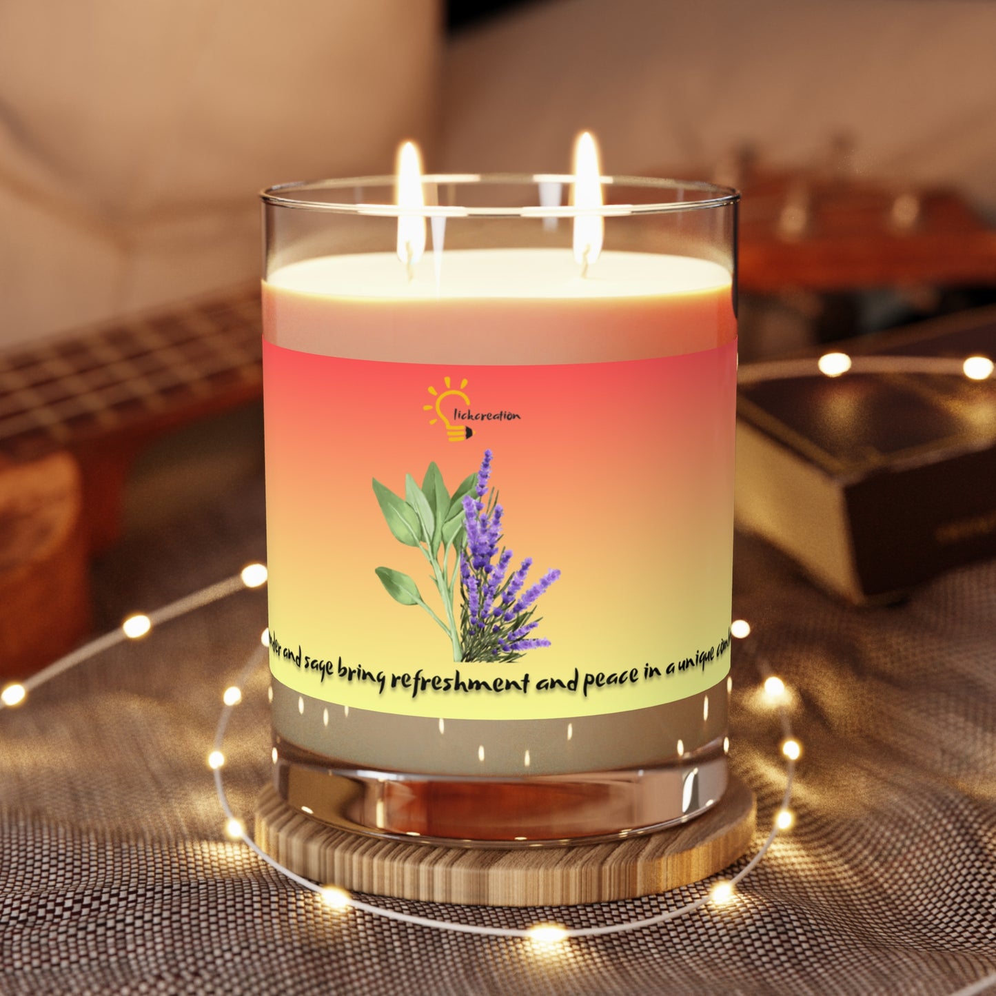 Scented Candle - Lavender Sage Glass