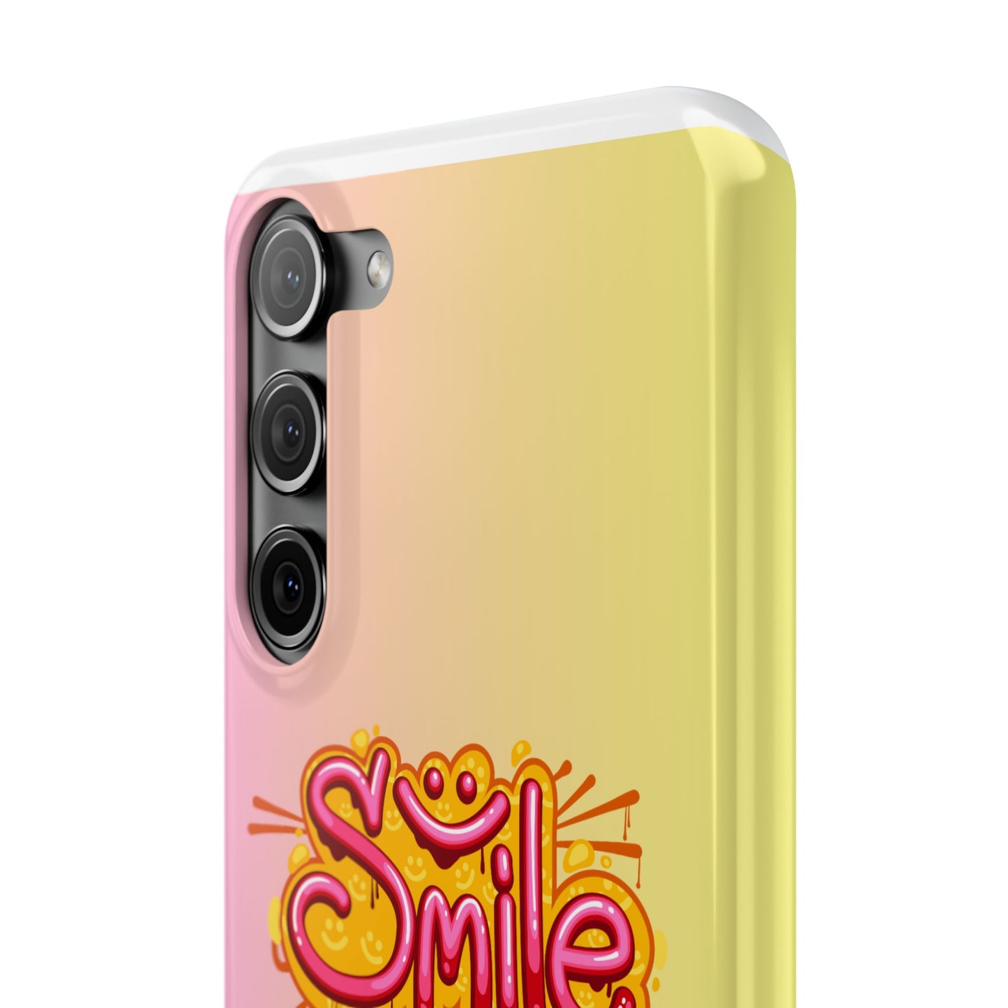 Phone Case with Smile Inscription