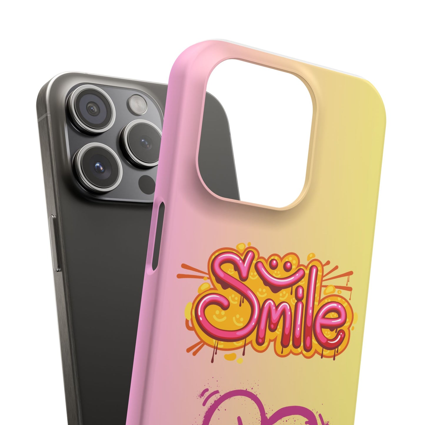 Phone Case with Smile Inscription