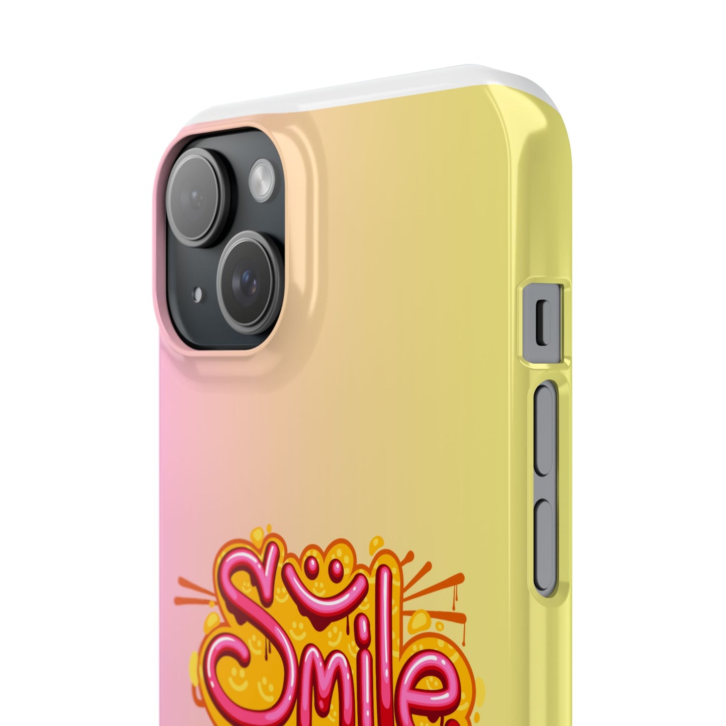 Phone Case with Smile Inscription