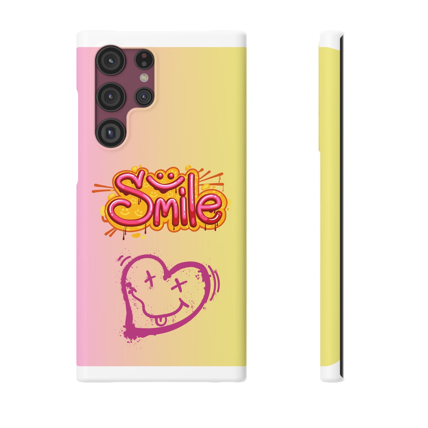 Phone Case with Smile Inscription