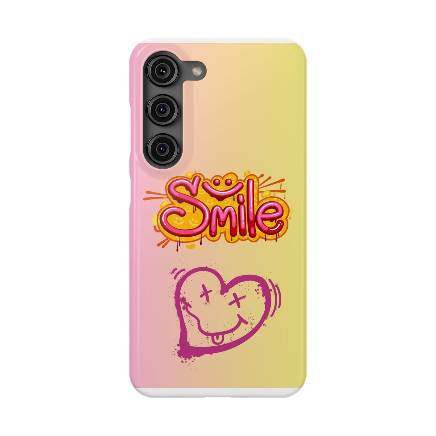 Phone Case with Smile Inscription