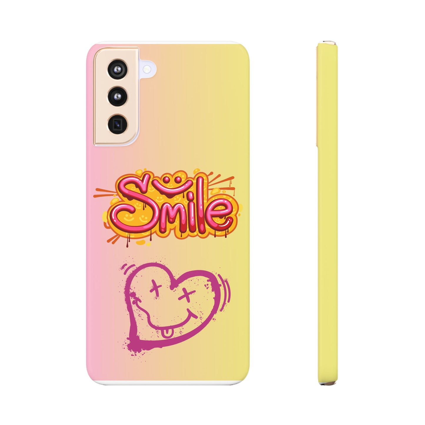 Phone Case with Smile Inscription