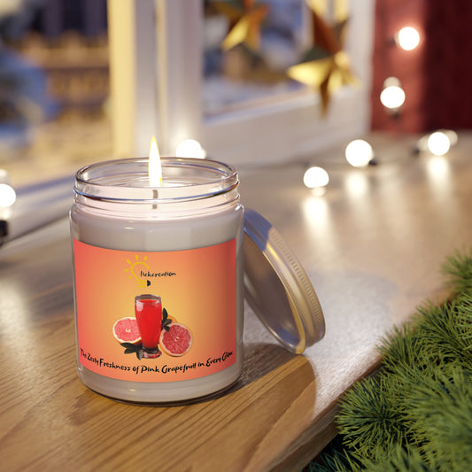 Grapefruit Scented Candles, 9oz with Pink Grapefruit Fragrance