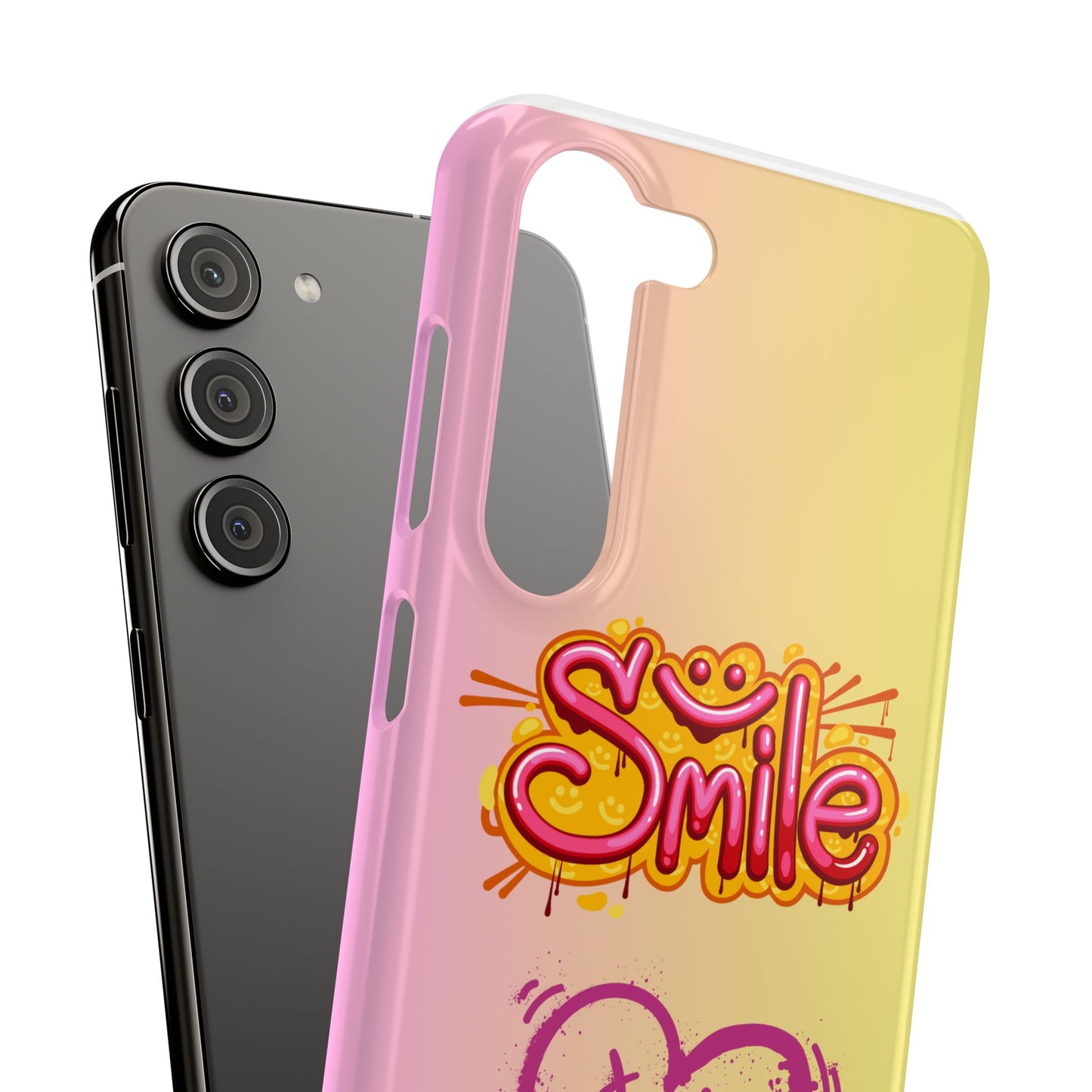 Phone Case with Smile Inscription