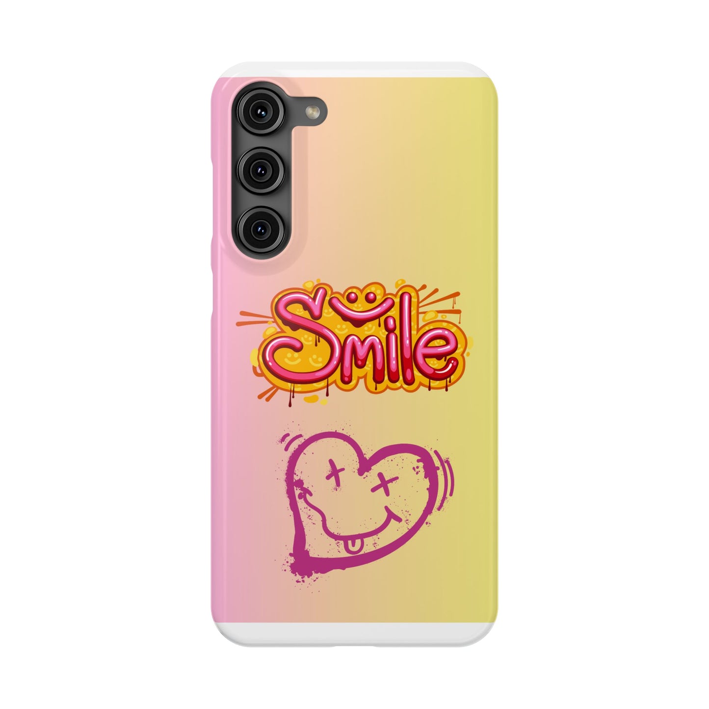 Phone Case with Smile Inscription