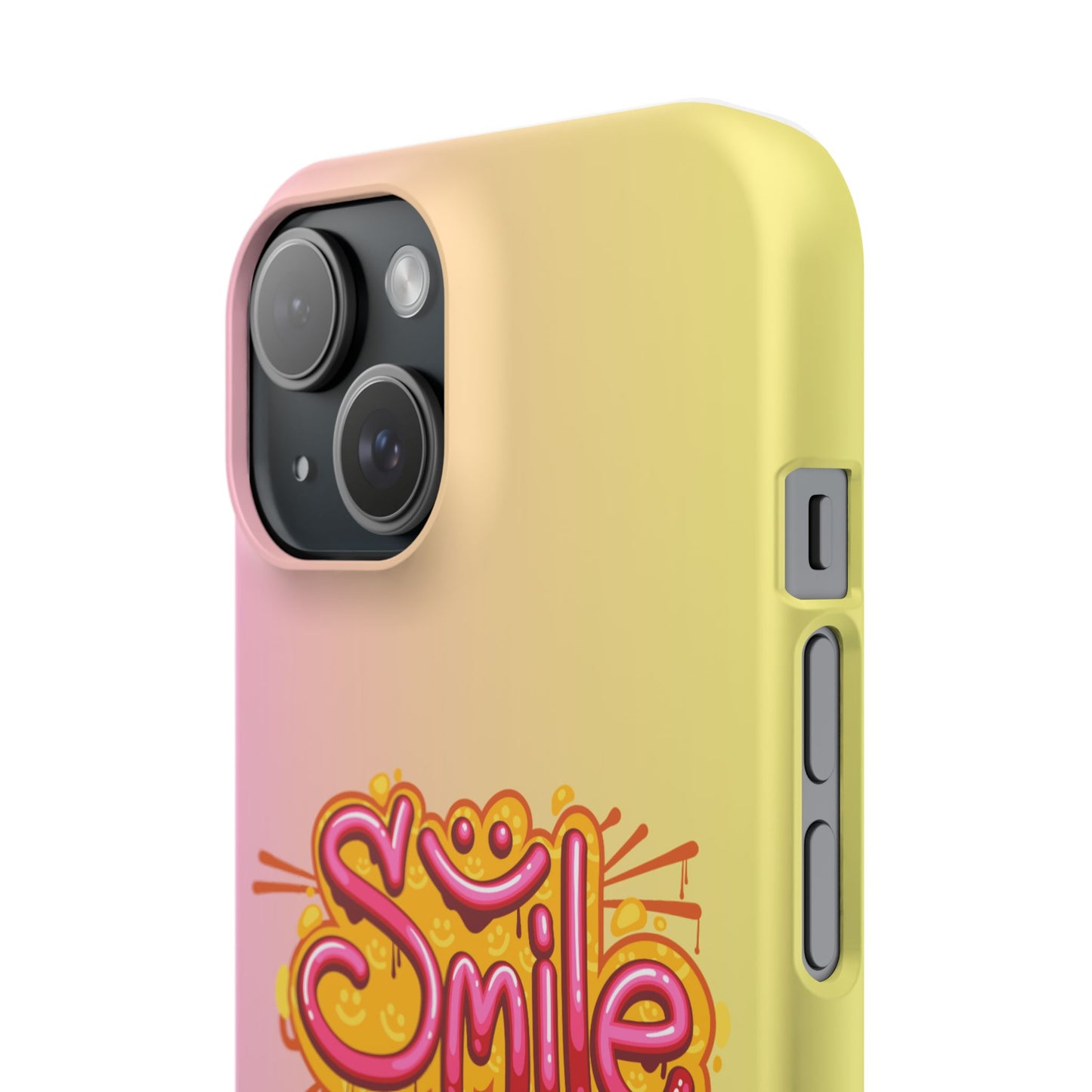 Phone Case with Smile Inscription