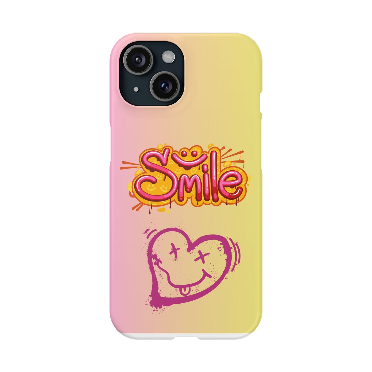 Phone Case with Smile Inscription