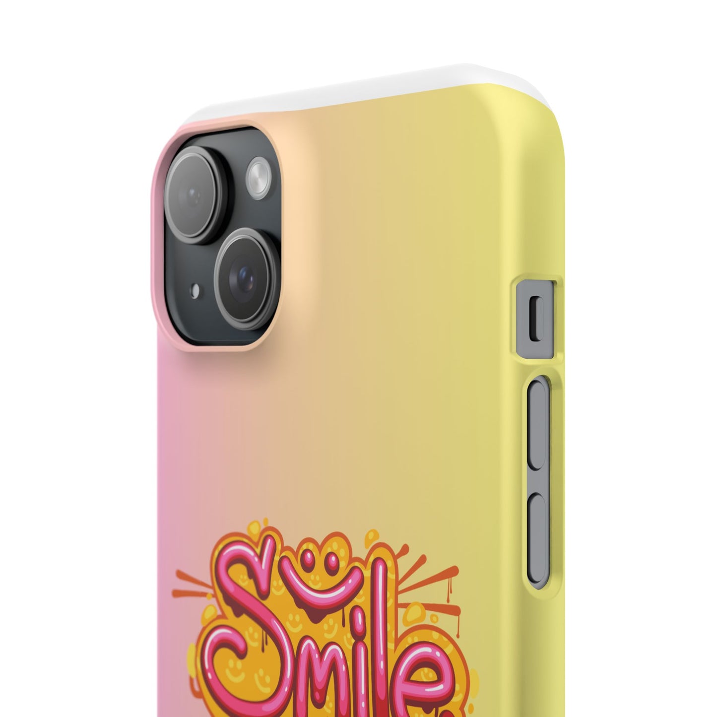 Phone Case with Smile Inscription