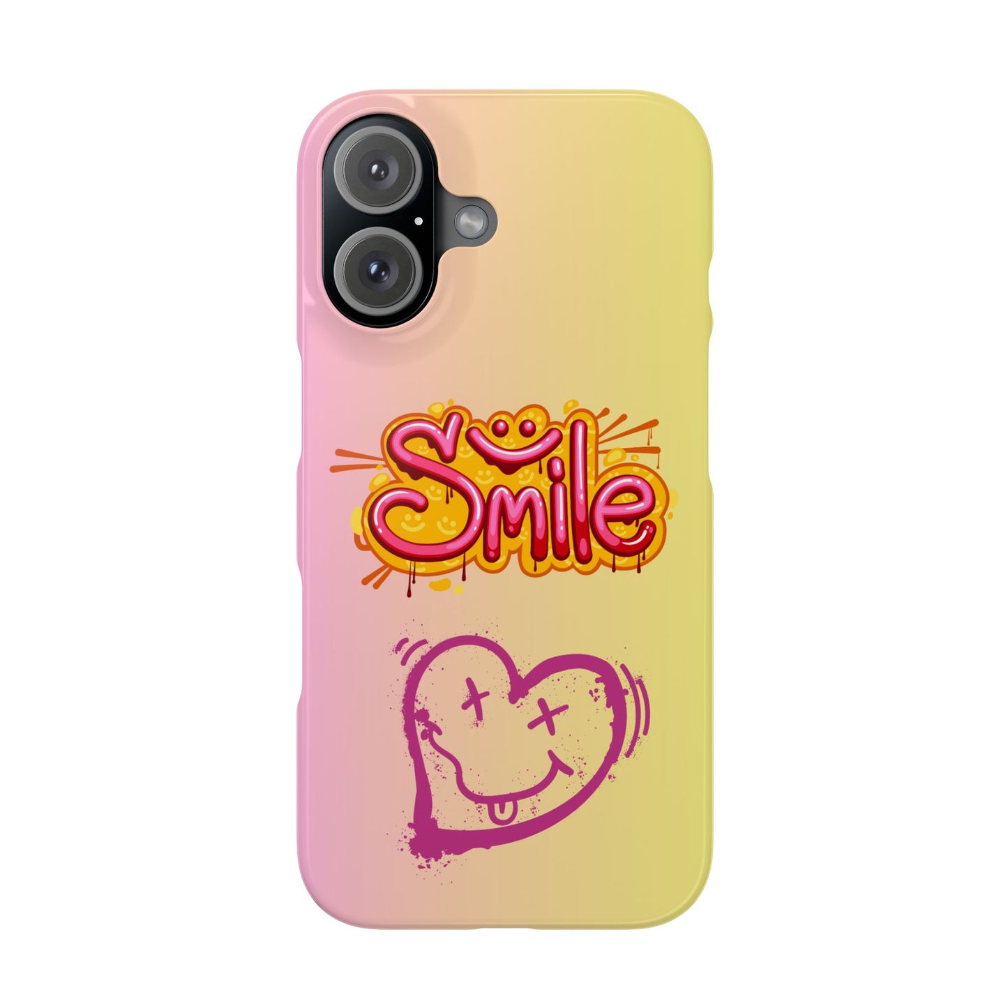 Phone Case with Smile Inscription