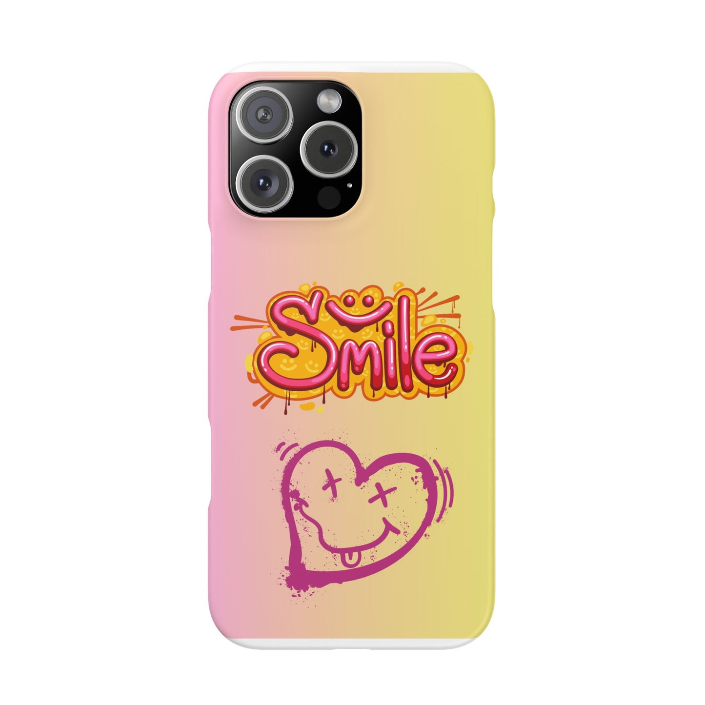 Phone Case with Smile Inscription