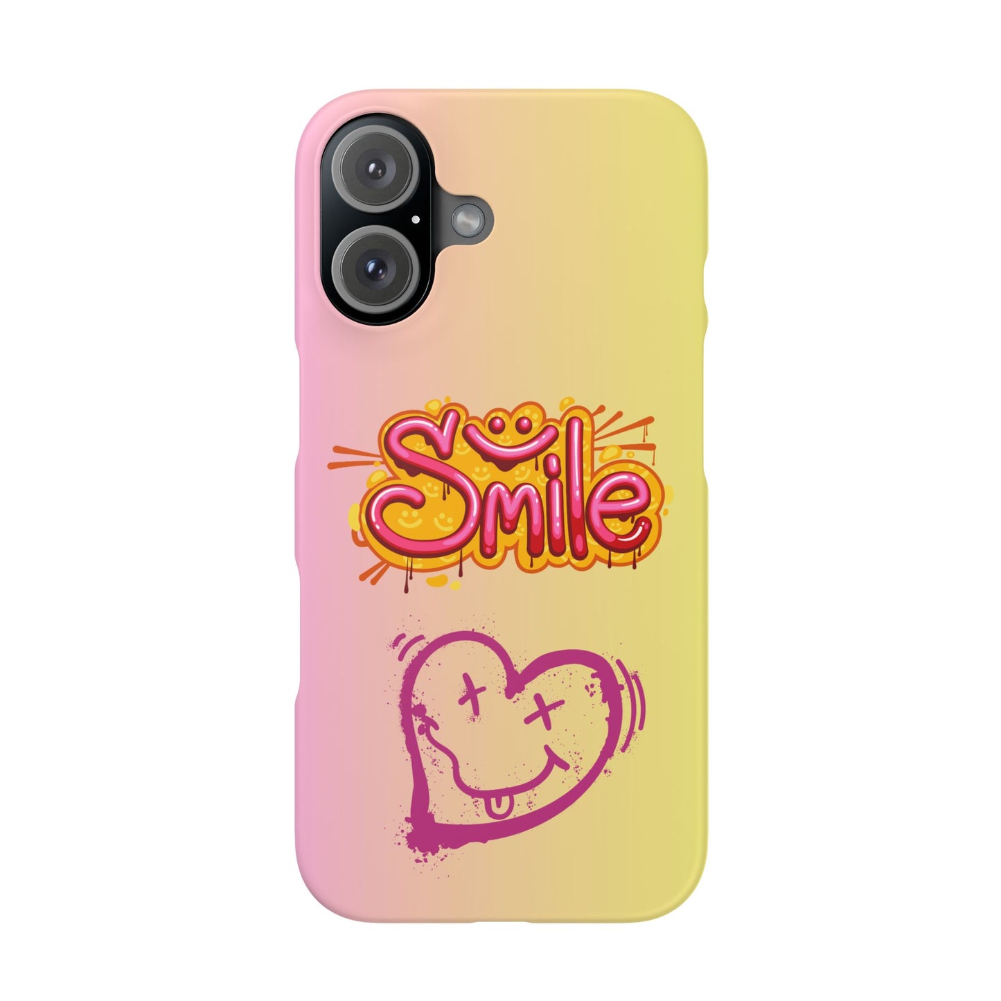 Phone Case with Smile Inscription