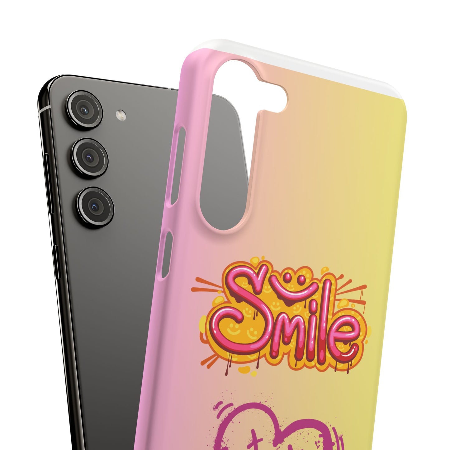 Phone Case with Smile Inscription