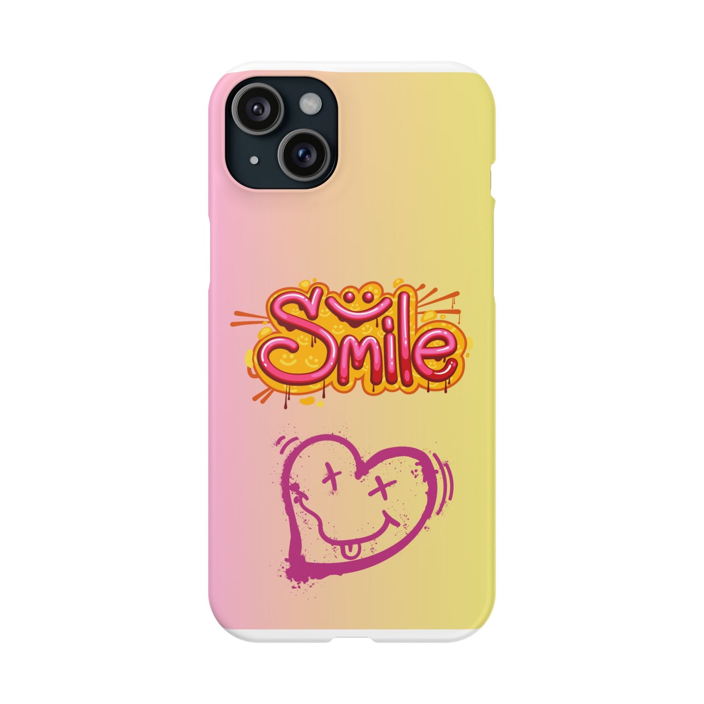 Phone Case with Smile Inscription