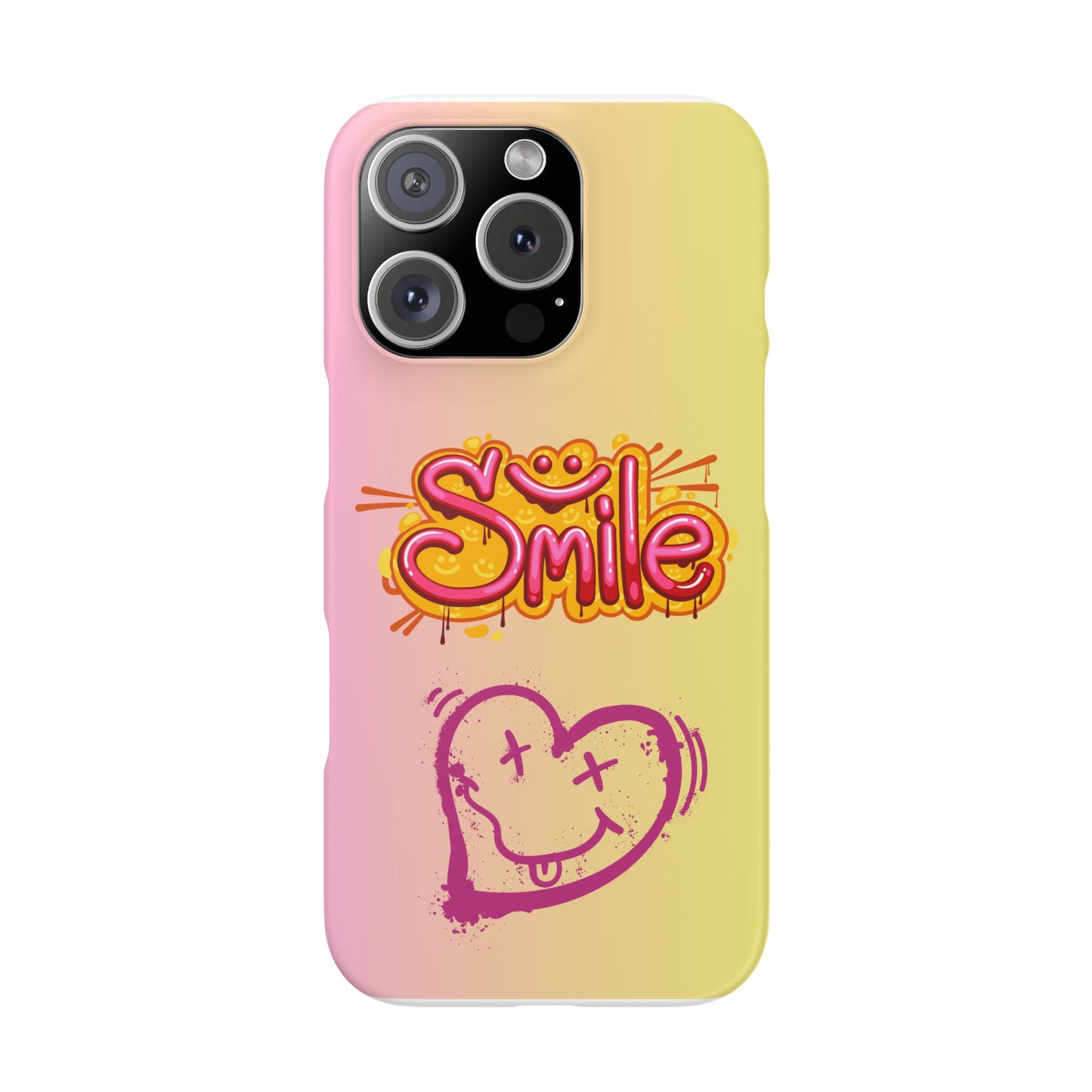 Phone Case with Smile Inscription