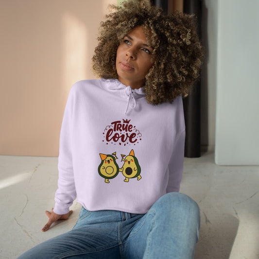 Avocado Love Crop Hoodie