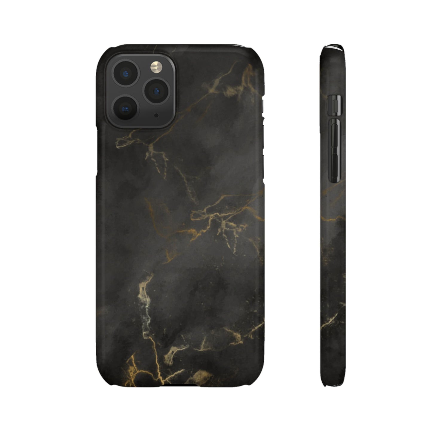 Phone Case - Elegant Black Snap Case