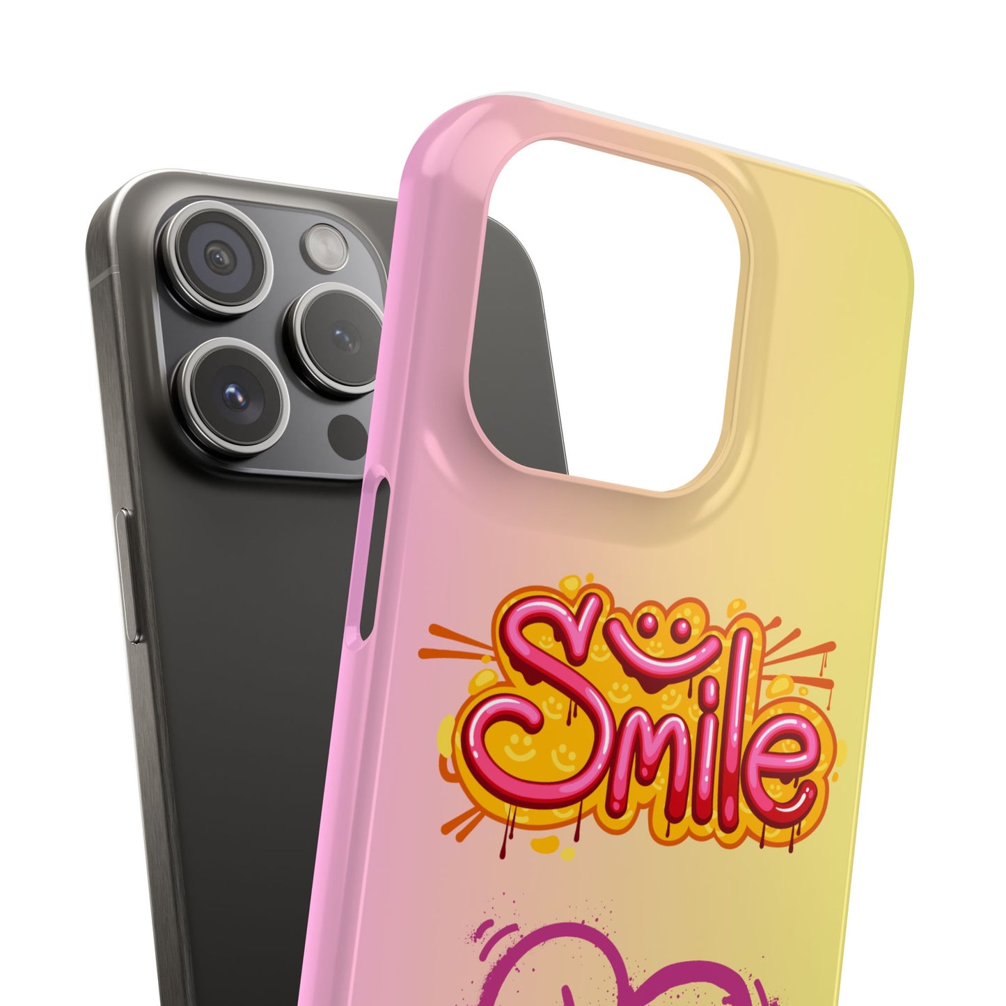 Phone Case with Smile Inscription